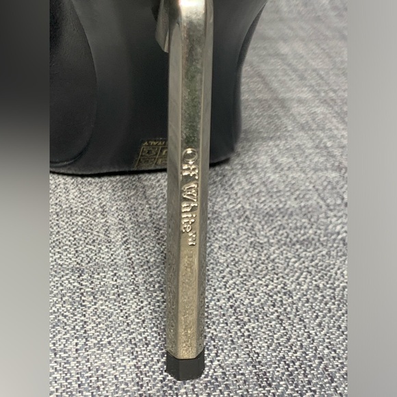 Off-White Nappa High Allen Boot Black Silver Size EU 39 - Picture 8 of 8